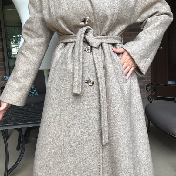 Vintage 60βs 70βs Long Wool Coat - Picture 6 of 8